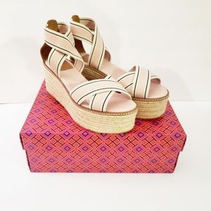 Tory Burch Frieda Espadrille WedgeSZ. 7 NIB